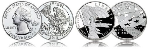 El Yunque Silver Coin and Star-Spangled Banner Silver Dollar
