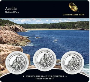 Acadia Quarter Three-Coin Set