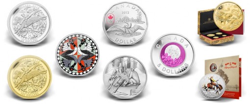 Canadian 2012 Collector Coins Celebrating Anniversaries and Milestones