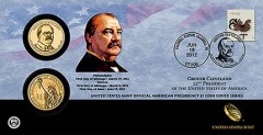 Grover Cleveland (First Term) Presidential $1 Coin Cover