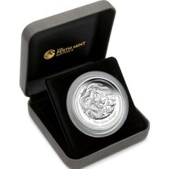 Year of the Dragon Five Ounce Silver Proof Coin in Case