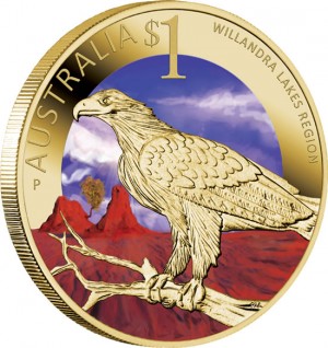 World Heritage Site Willandra Lakes Region $1 Coin