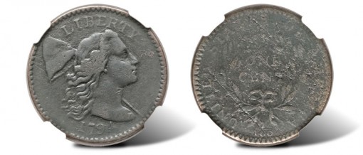 1794 Large Cent Starred Reverse