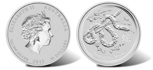 2013 Year of the Snake Silver Bullion Coin