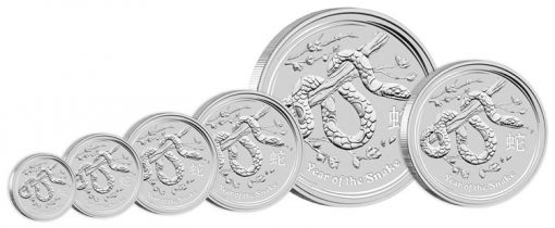 Australian 2013 Year of the Snake Silver Bullion Coins
