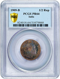 1909-B Proof 1/2 Rupe