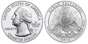 2012-P Hawaii Volcanoes National Park 5 Oz Silver Uncirculated Coin