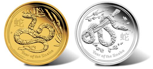 2013 Year of the Snake Gold and Silver Proof Coins