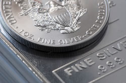 American Silver Eagle Coin and Silver Bar