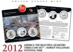 Hawai'i Volcanoes Quarter Three-Coin Set