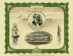 150th Anniversary Clark Intaglio Print