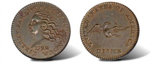 1792 Disme in Copper