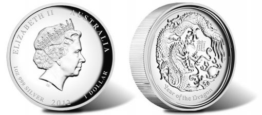 2012 Year of the Dragon High Relief Coin