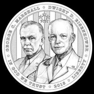 2013 $1 5-Star General Commemorative Silver Coin Obverse Design