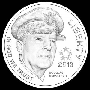 2013 $5 5-Star General Commemorative Gold Coin Obverse Design