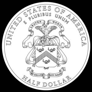 2013 50c 5-Star General Commemorative Clad Coin Reverse Design