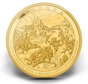 Battle of Queenston Heights 2012 Canadian 1 Kilo Gold Coin