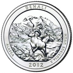 Reverse of Denali National Park Quarter