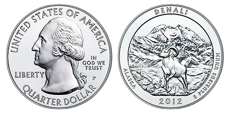 Denali National Park Five Ounce Silver Uncirculated Coin