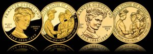 Frances Cleveland First Spouse Gold Coins for First Term