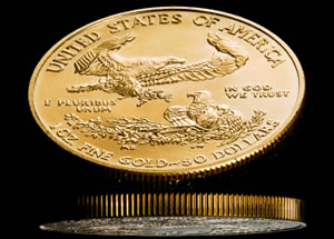 Reverse of American Gold Eagle bullion coin