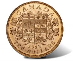 1913 $10 Canadian gold coin 1913 $10 Canadian gold coin