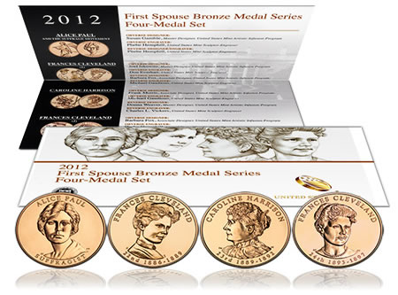 2012 First Spouse Bronze Four-Medal Set