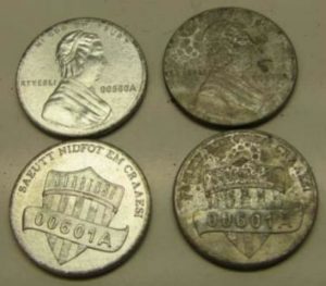 Steam Tested One-Cent Coins of Aluminized Steel (Atlas)