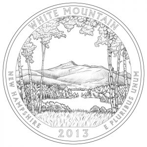 White Mountain National Forest Quarter and Silver Coin Design