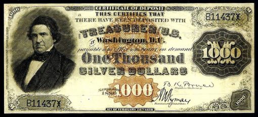 1880 $1,000 Silver Certificate of Deposit