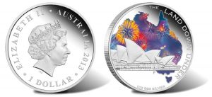 2013 $1 Sydney Opera House Silver Coin from Land Down Under Series