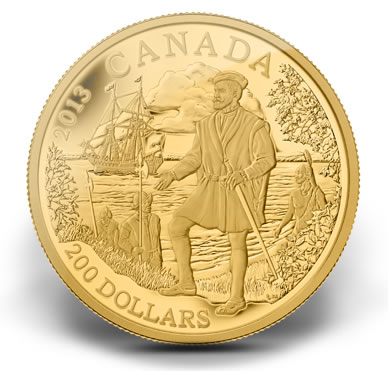 jacques cartier $100 gold coin