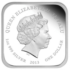 2013 City Squares Silver Proof Coin - Obverse