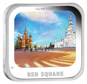 2013 Red Square Silver Proof Coin