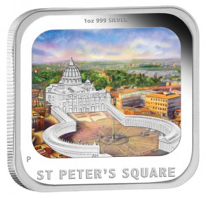 2013 St. Peters Square Silver Proof Coin