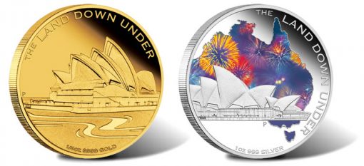 2013 Sydney Opera House Gold and Silver Coins