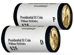 2013 P&D William McKinley Presidential $1 Coins in Rolls