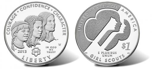 2013-W Proof Girl Scouts of the USA Centennial Silver Dollar