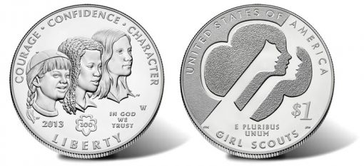2013-W Uncirculated Girl Scouts of the USA Centennial Silver Dollar
