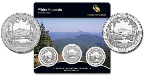 2013 White Mountain National Forest Quarters Three-Coin Set