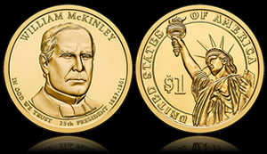 Debut Sales Brisk for 2013 William McKinley Presidential Dollars