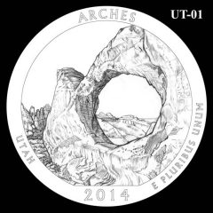 Arches National Park - Quarter and Coin Design Candidate UT-01