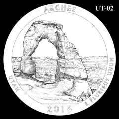Arches National Park - Quarter and Coin Design Candidate UT-02