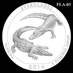 Everglades National Park - Quarter and Coin Design Candidate FLA-03