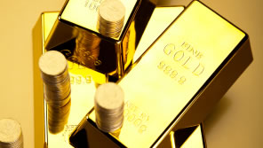 Gold Bars and Gold Coins