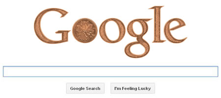 Google Doodle of Last Canadian Penny