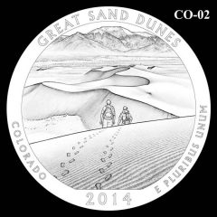 Great Sand Dunes National Park -Quarter and Coin Design Candidate C0-02