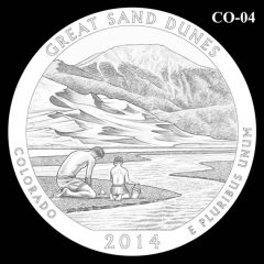 Great Sand Dunes National Park - Quarter and Coin Design Candidate C0-04