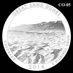 Great Sand Dunes National Park - Quarter and Coin Design Candidate C0-05