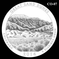 Great Sand Dunes National Park - Quarter and Coin Design Candidate C0-07